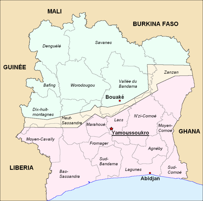 lilla Estate skrå First Ivorian Civil War (2002-2007) •