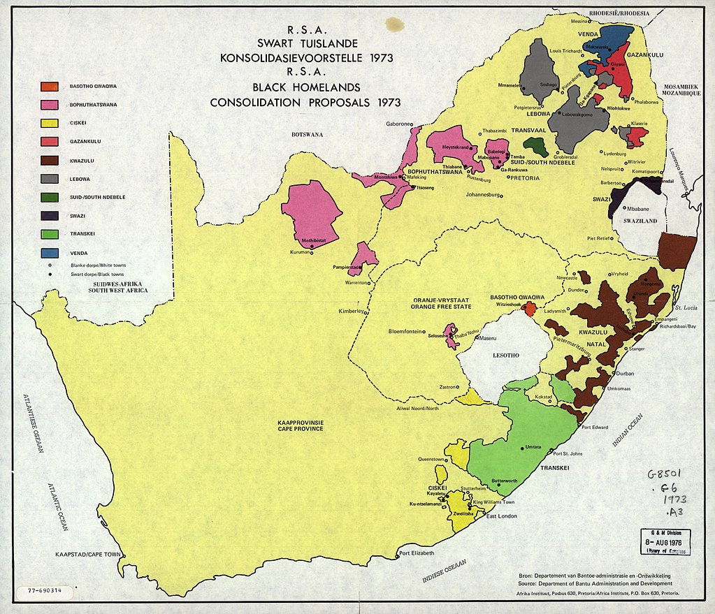 Black homelands of South Africa
