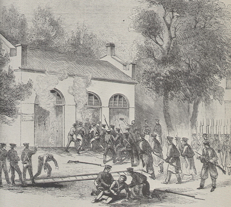 John_Brown_at_Harper_s_Ferry__public_domain_ U.S. Marines Attacking John Brown and His Men at Harper's Ferry