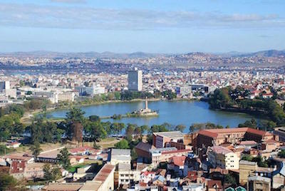 Lake Anosy in the African Capital of Antananarivo, Madagascar