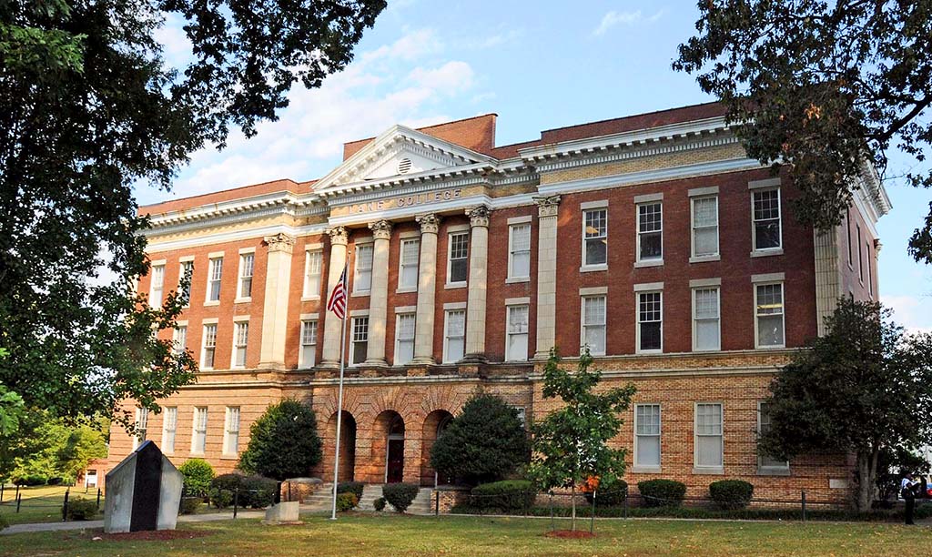 Lane College Building|Student and Teacher at Lane College|