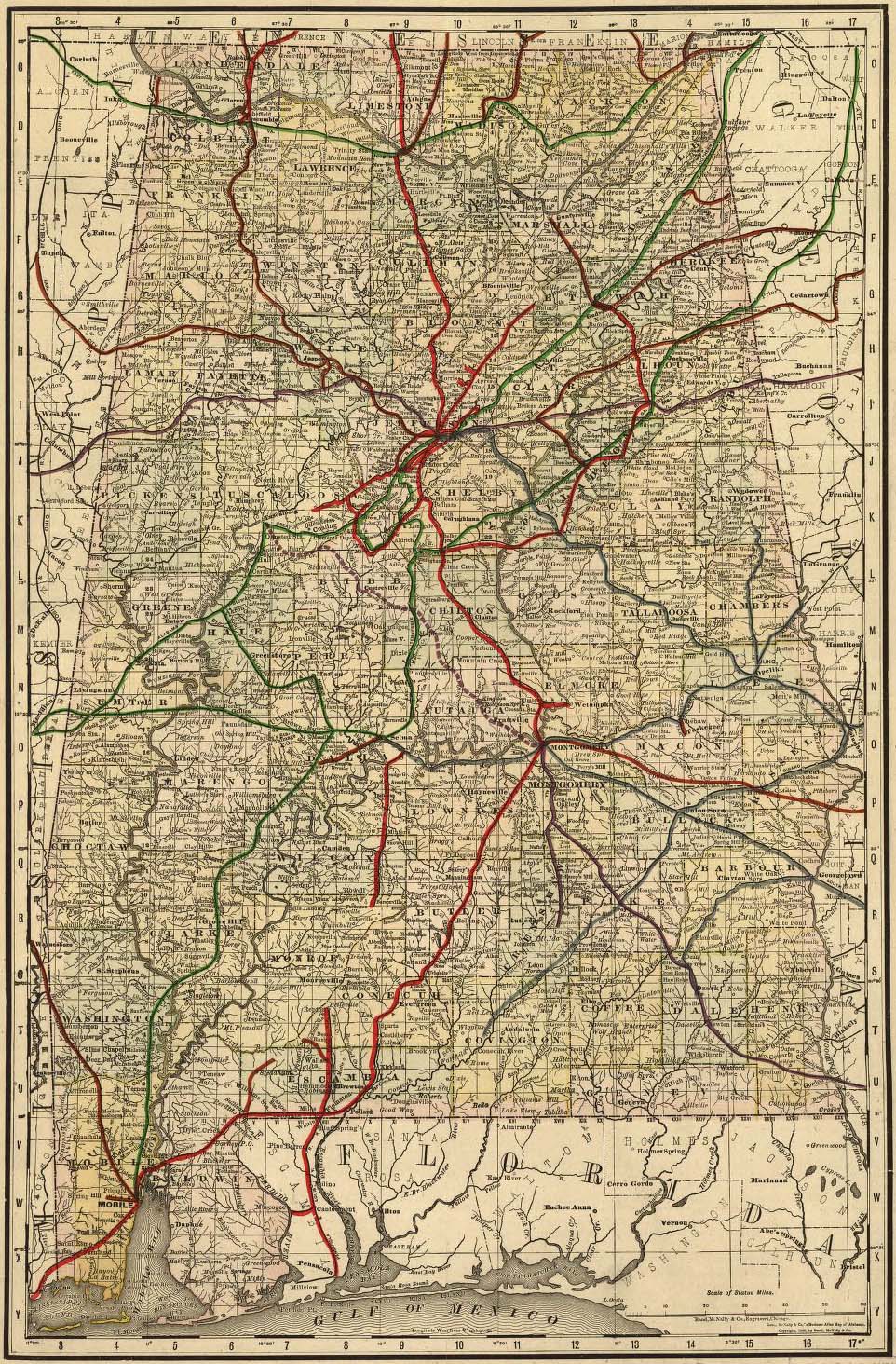Political map of roads