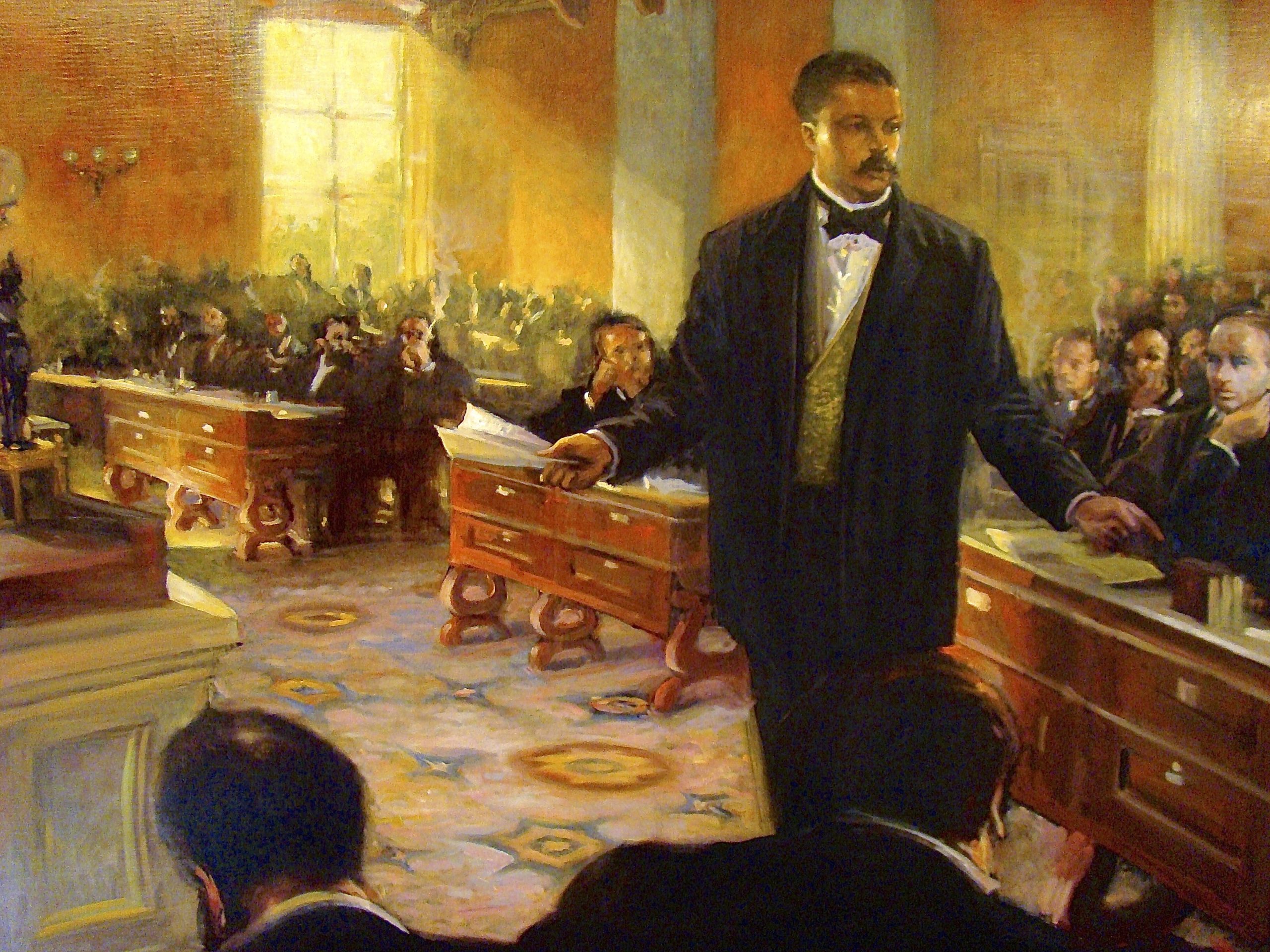 Painting of George Washington Williams Addressing the Ohio State House of Representatives