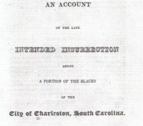 Book describing the Denmark Vesey Plot