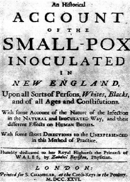 1776 Book Describing the Eradication of Smallpox in New England|Edward Jenner Vaccinating child in Boston