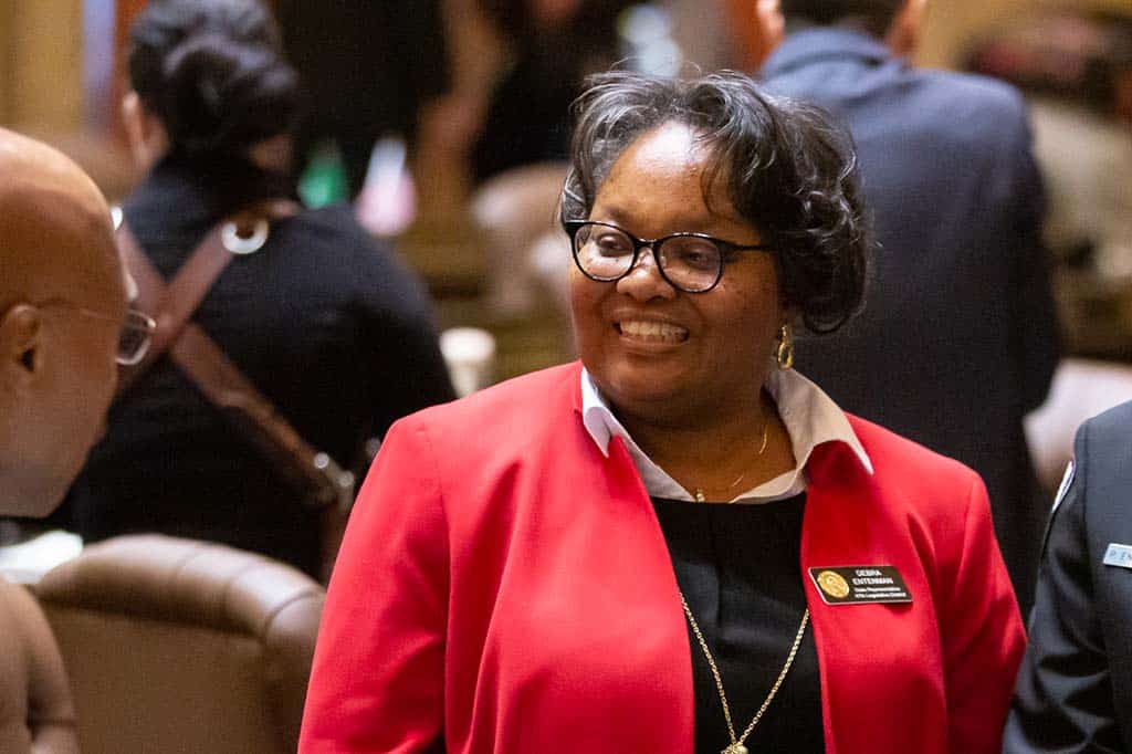 Debra Entenman on the House floor