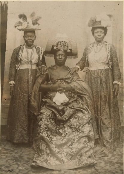 Ovonramwen & wives in Exile at Calabar