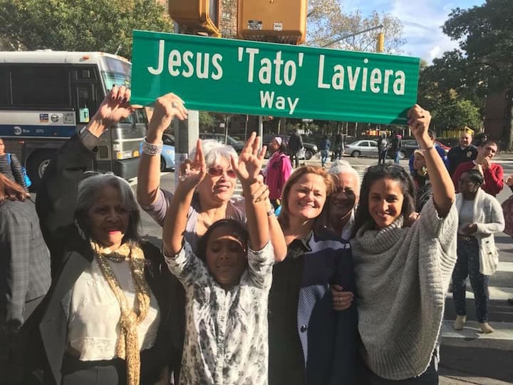 Tato Laviera Street Sign