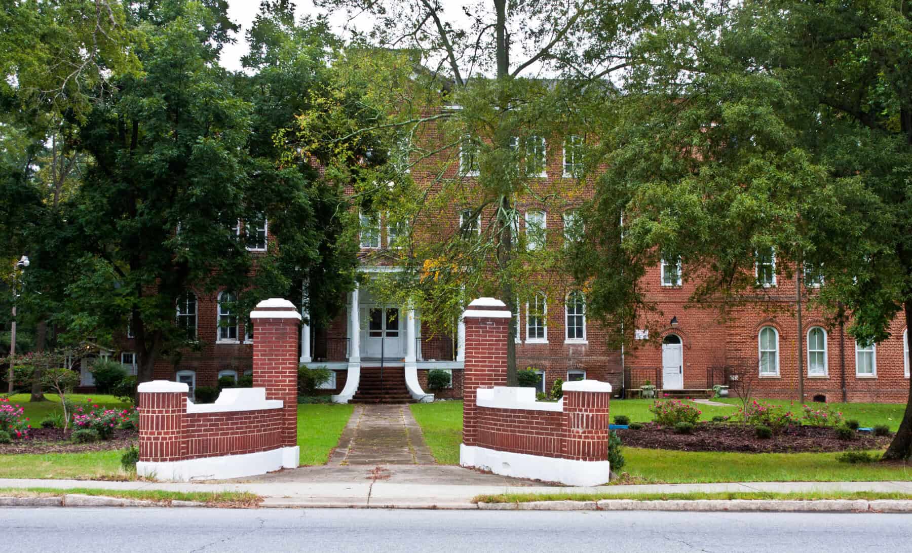 Barber-Scotia_College_front_entrance_Concord_North_Carolina_September_17_2012|Barber_Scotia_College|Barber_Scotia_College Barber-Scotia College (National Register of Historic Places in the USA|| Barber Scotia College