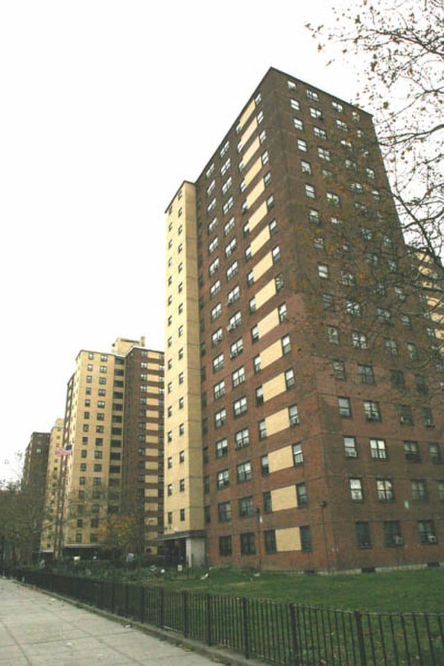 The Samuel J. Tilden Houses, one of many NYCHA public housing developments located in Brownsville, circa 2005