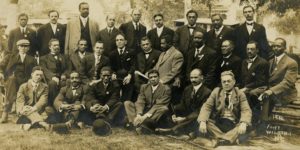 1915 Black History Photo-Booker T Florida Washington with Group in Palatka