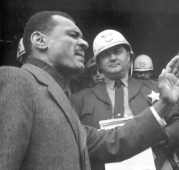 C.T. Vivian & Sheriff Jim Clark at Selma, 1965 (public domain)
