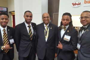 Edward Ward and Alpha Phi Alpha College Brothers, 2016 (HBCU Buzz)