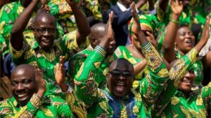 Évariste Ndayishimiye's Supporters Cheer as he is Sworn in as President (BBC)