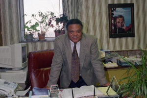 Franklin Cleckley in His Office at West Virginia University Law School