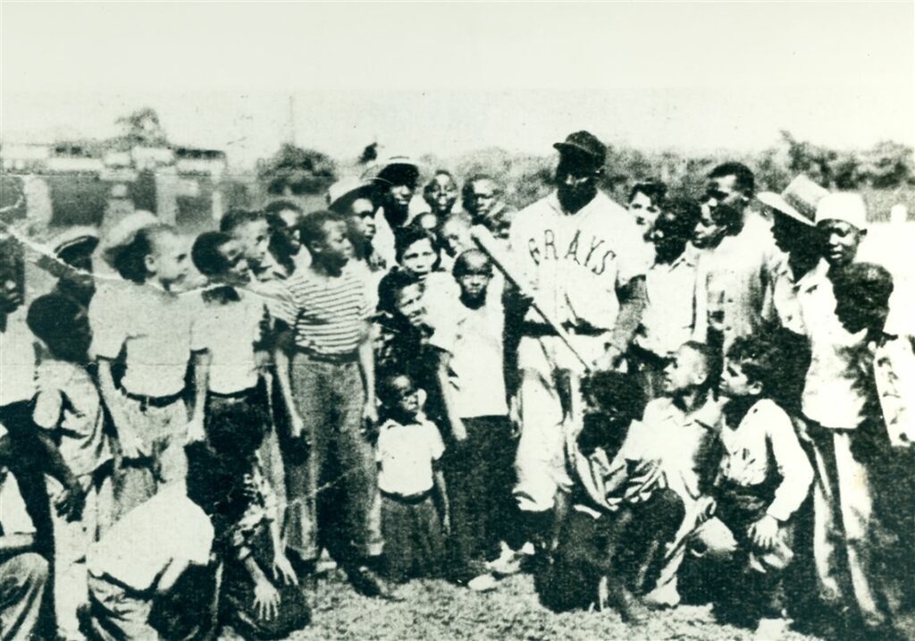 Josh Gibson With Fans