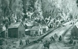 Lawrence, Kansas Sacked by Border Ruffians, May 21, 1856