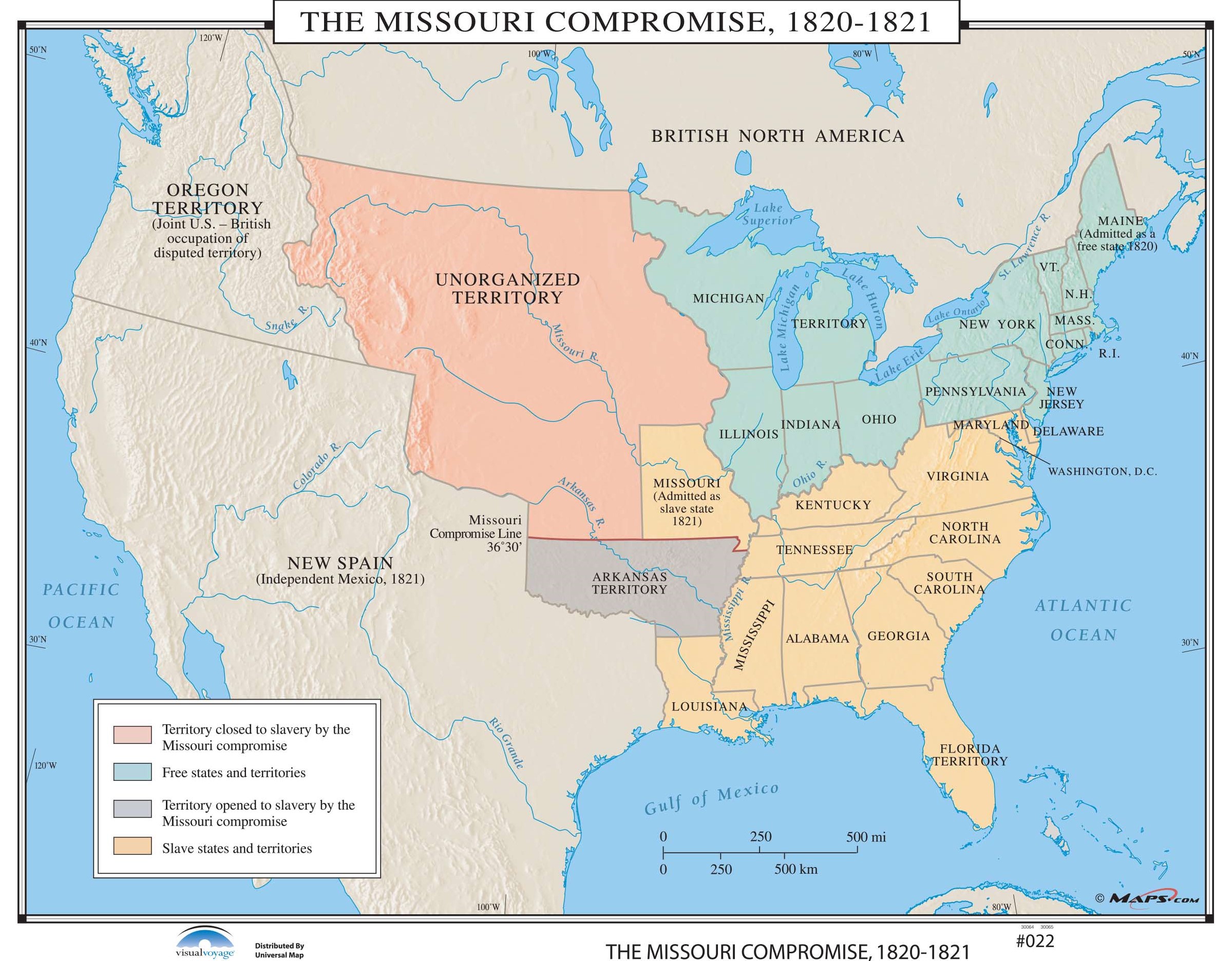 Missouri Compromise Map (Kappa Map Group)