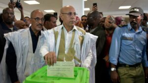 Mohamed Ould Ghazouani Casting Ballot in Presidential Elecltion (TRW World)