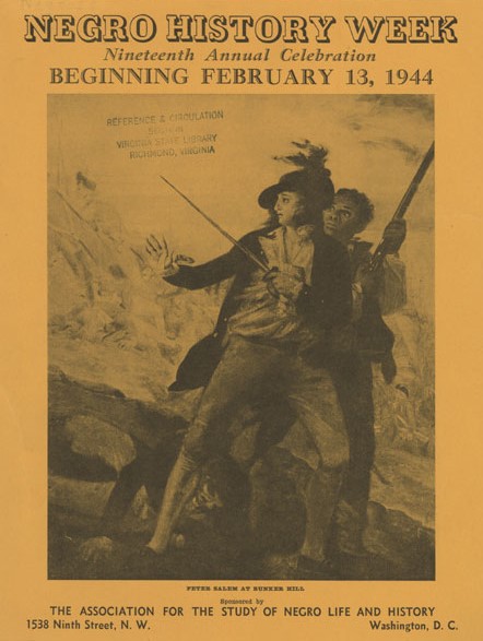 orange cover of Negro History Week, 1944