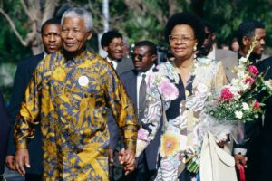 Nelson Mandela and Graca Machel (The Times of London)