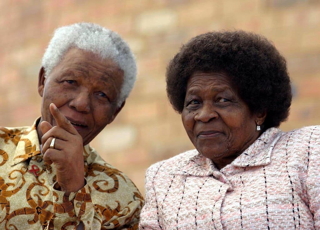 Nelson Mandela with Albertina Sisulu (New York Times)