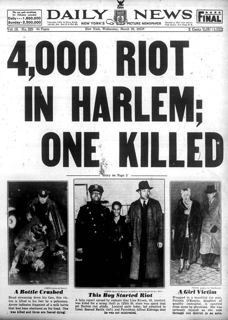 Harlem Race Riot (1935) •
