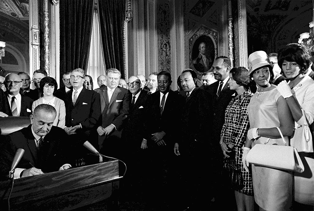 1965) Lyndon B. Johnson, "The Voting Rights Act" •