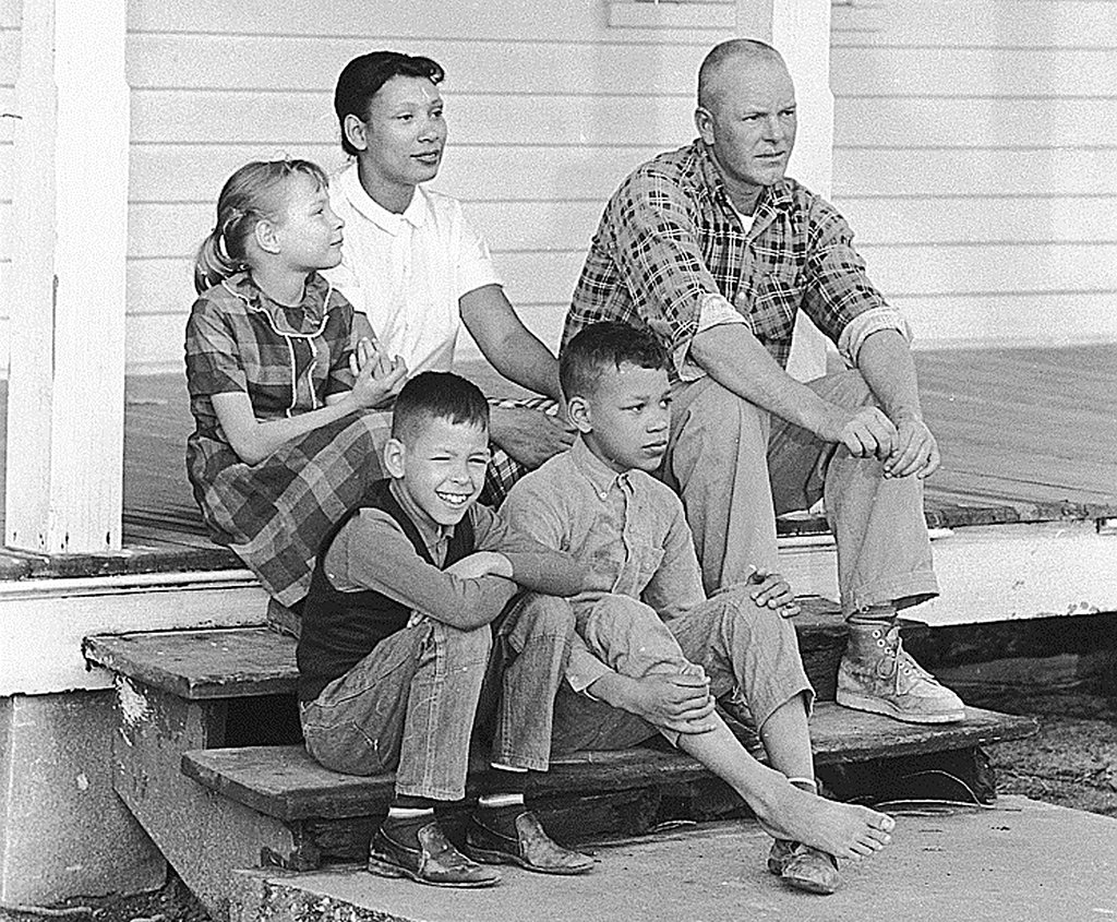 Richard and Mildred Loving and Their Children
