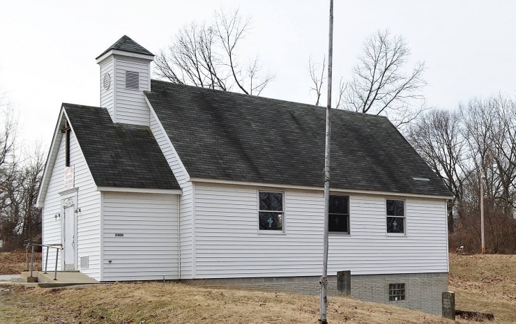 The New Bethel AME Church at Rocky Fork, Illinois in 2020 (National Park Service)