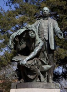 Statue of Booker T. Washington Lifting the Veil of Ignorance, Courtesy of the Quintard Taylor Collection