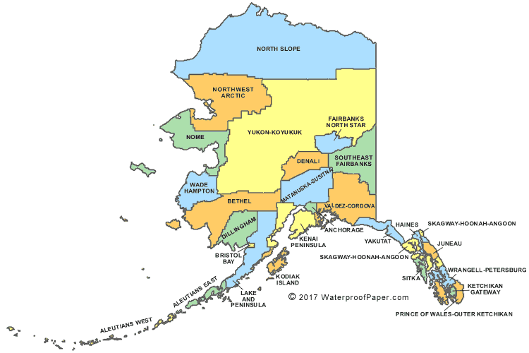 Alaska boroughs