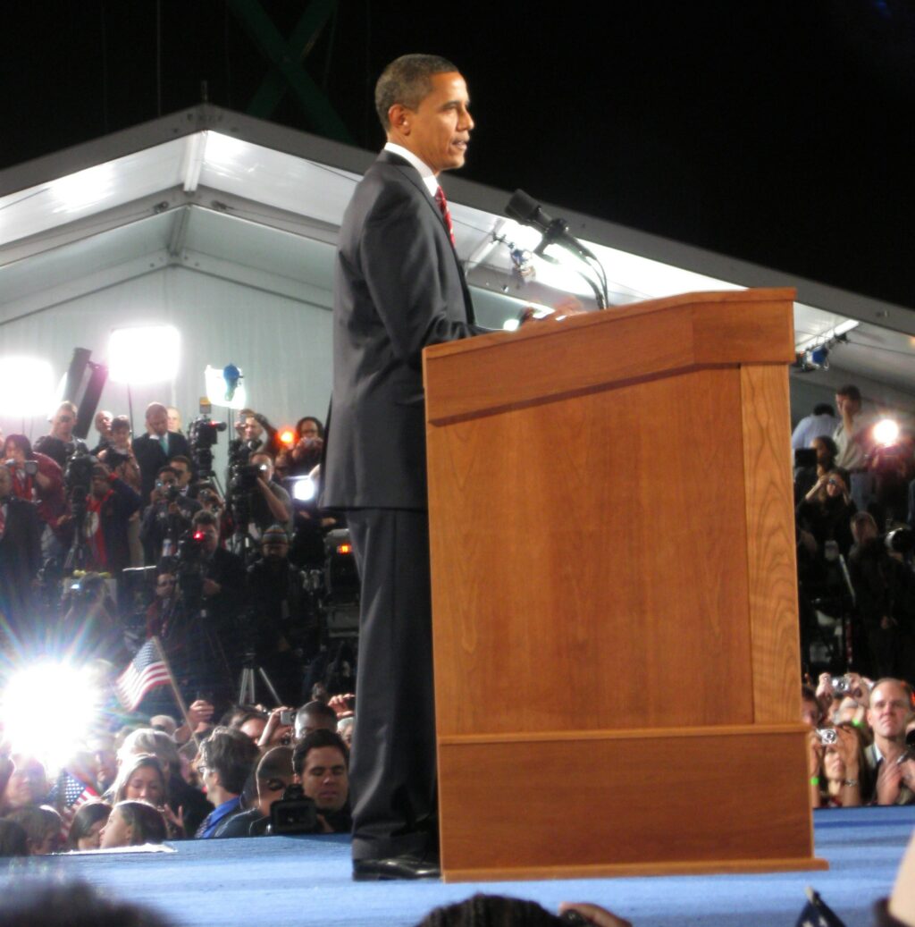 rhetorical analysis of barack obama victory speech
