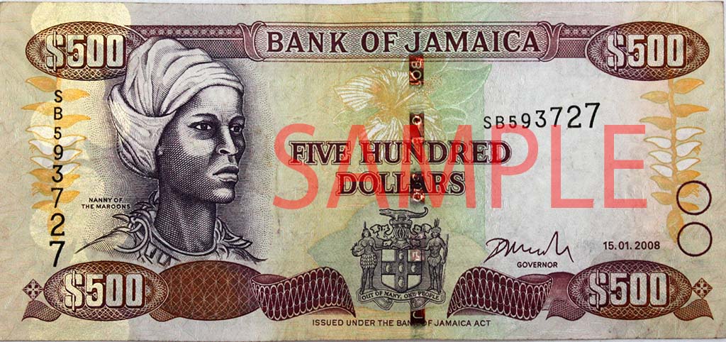 Queen Nanny as Pictured on a Jamaican Bank Note