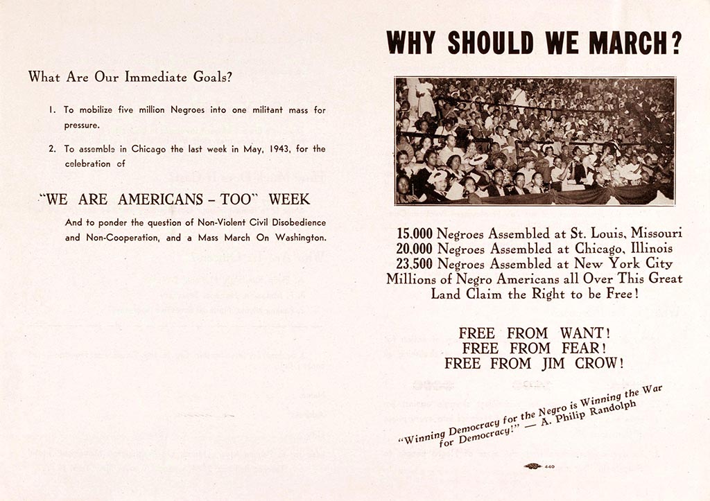 March on Washington Movement (1941-1947) •