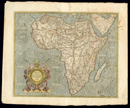 Africa in 1595 as known to Italian explorers and cartographers
