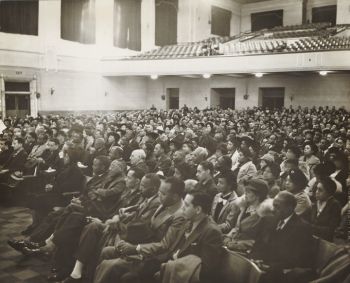 Mass Meeting, Brotherhood of Sleeping Car Porters, Chicago, 1933