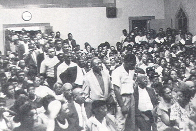 SNCC-Organized Mass Meeting on Voter Registration, Greenwood, Mississippi, April, 1963