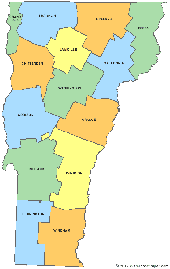 Vermont counties